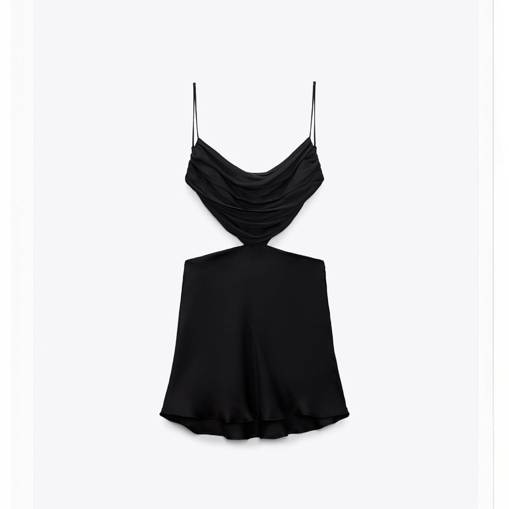Zara Cut Out Draped Dress